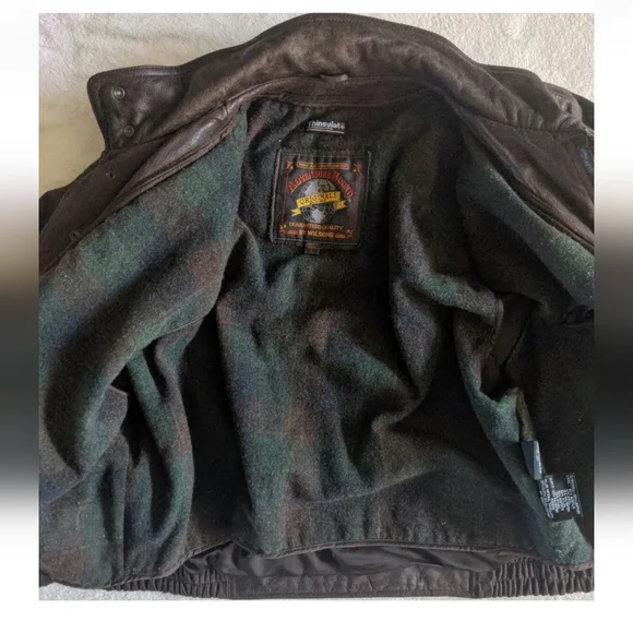 Wilsons Adventure Bound Leather-Pilot Bomber Jacket Mens Large Brown Thinsulate. - Picture 7 of 12